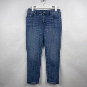 Chicos So Slimming Girlfriend Jeans Light Wash Mid-Rise Casual Denim Jeans